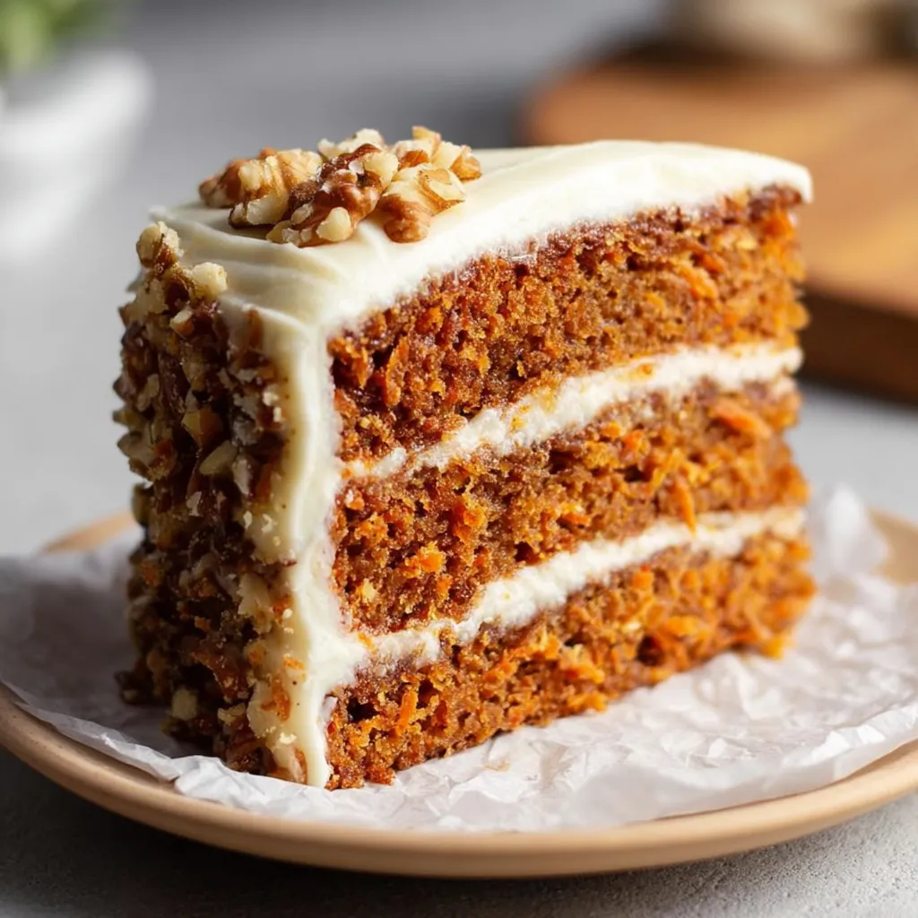 Ultimate Classic Carrot Cake with Cream Cheese Frosting and Warm Spices - secondary view