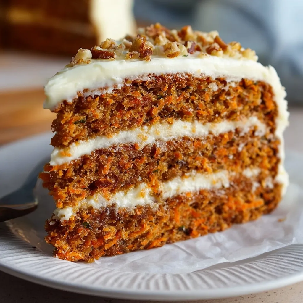 Ultimate Classic Carrot Cake with Cream Cheese Frosting and Warm Spices - tertiary view
