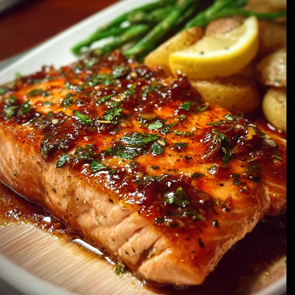 Texas Roadhouse Style Baked Salmon - Ultimate Bold Flavored Steakhouse Fish Paradise Experience - main view