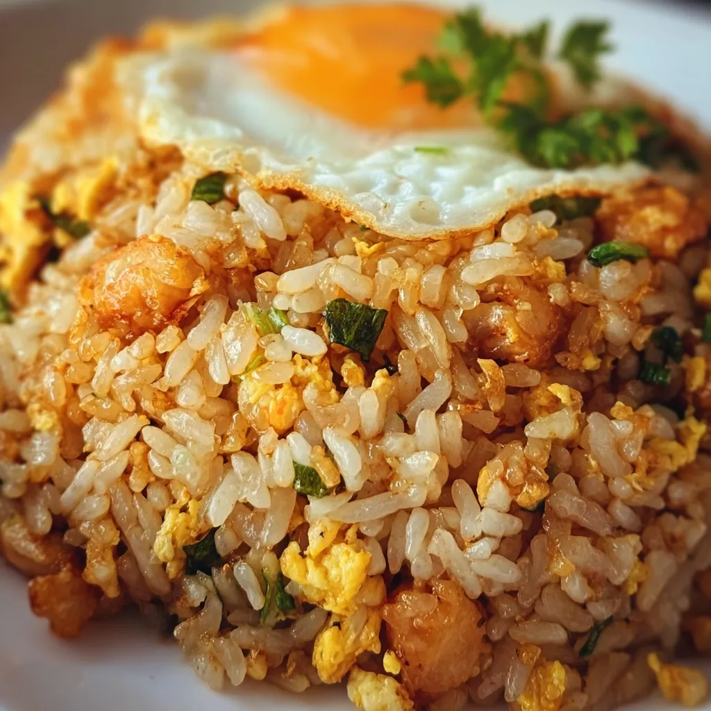 Perfect Restaurant-Style Egg Fried Rice with Wok Hei - secondary view