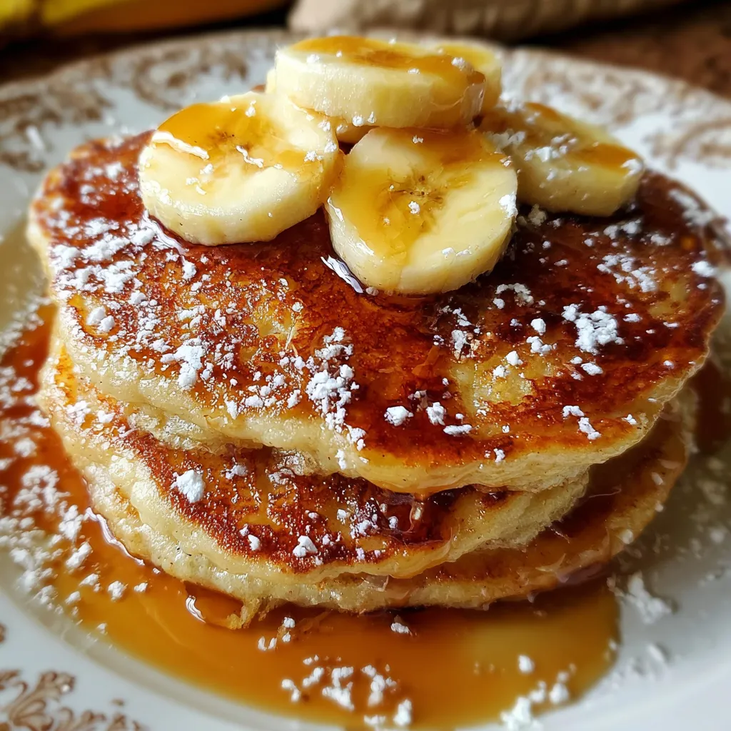 Brown Sugar Banana Pancakes with Cinnamon and Vanilla Bean Infusion - tertiary view