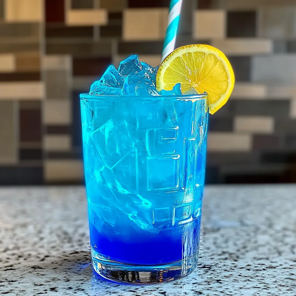 Ultimate Electric Smurf Drink with Blue Curacao and Tropical Flavors