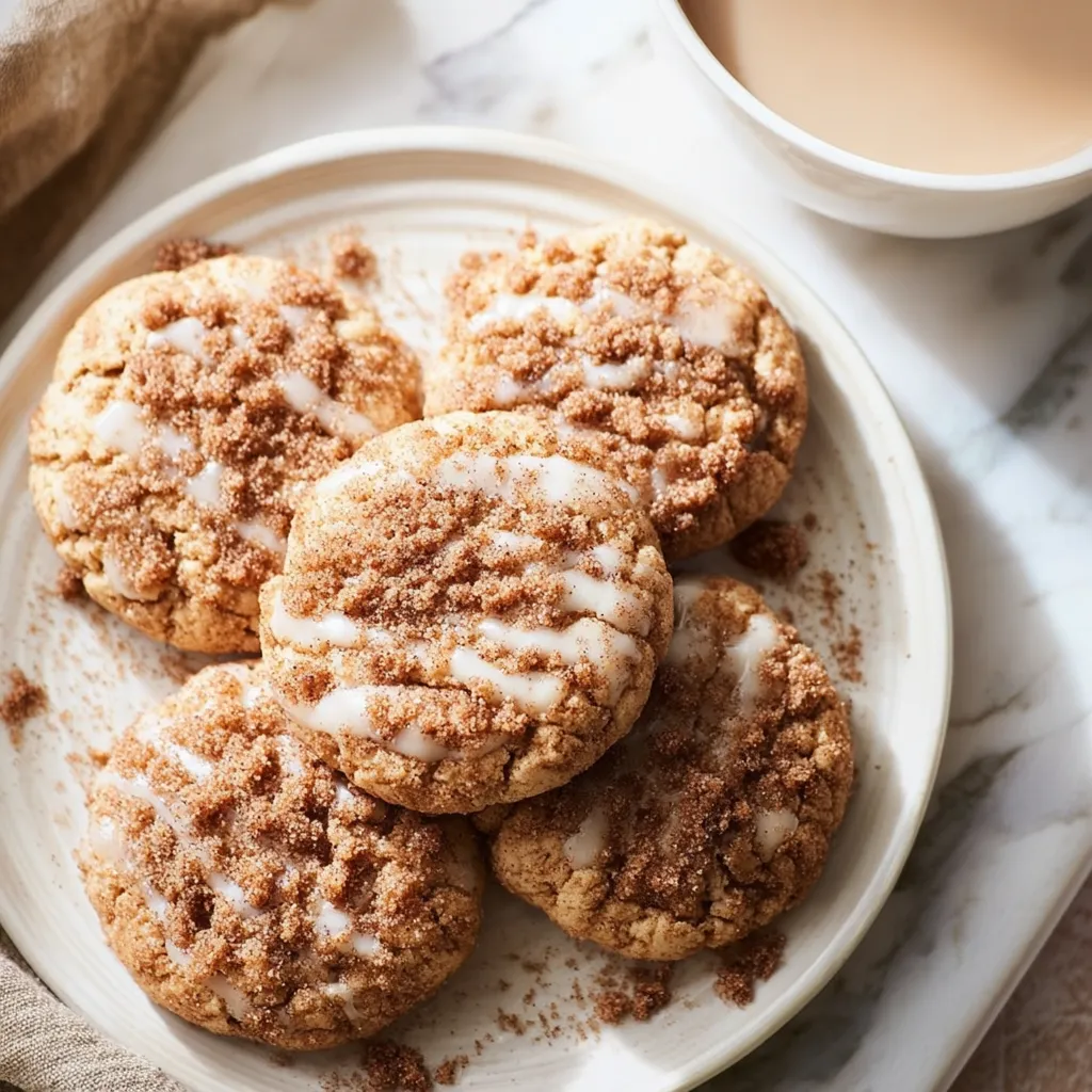 Ultimate Coffee Cake Cookies with Cinnamon Streusel and Sweet Glaze - tertiary view