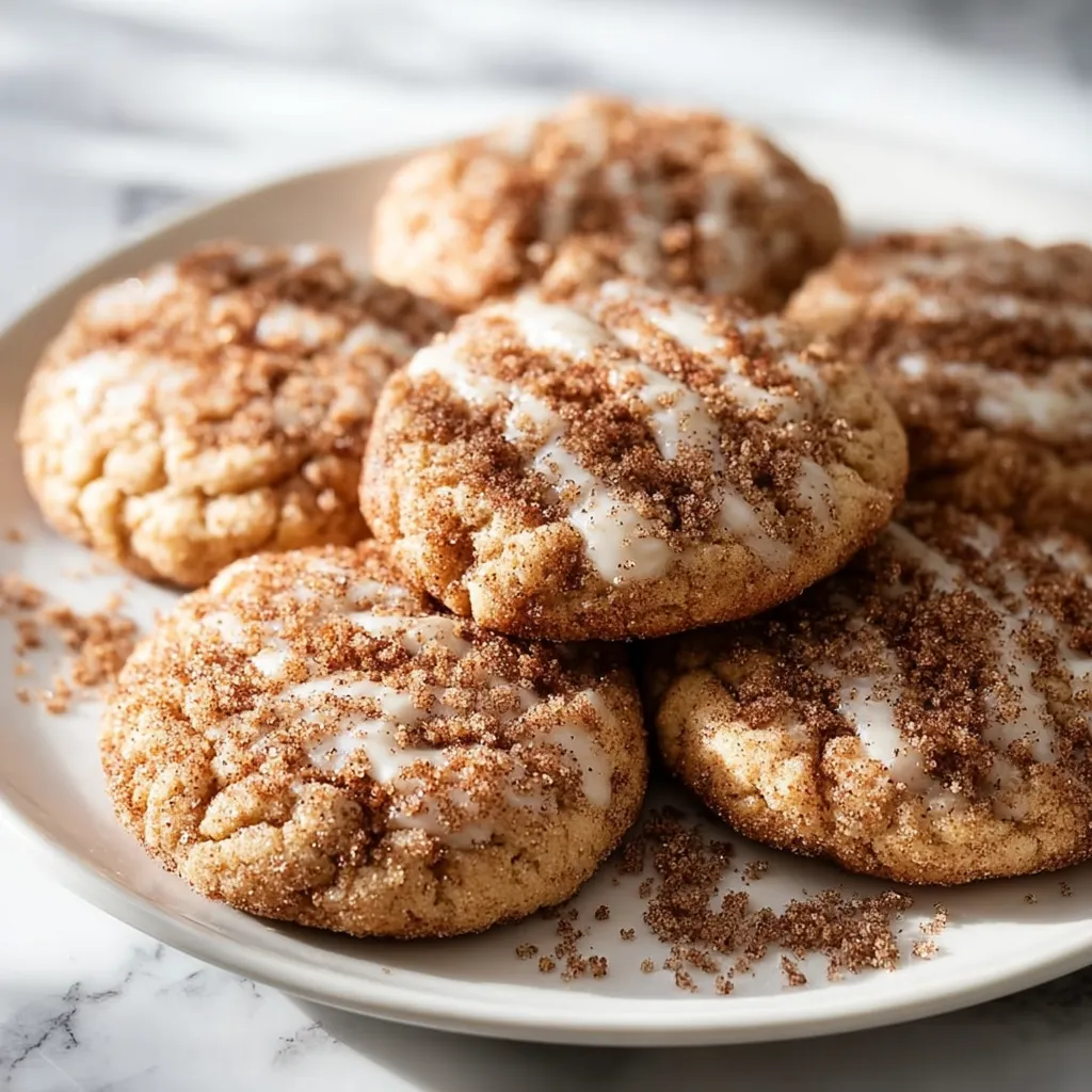 Ultimate Coffee Cake Cookies with Cinnamon Streusel and Sweet Glaze - secondary view
