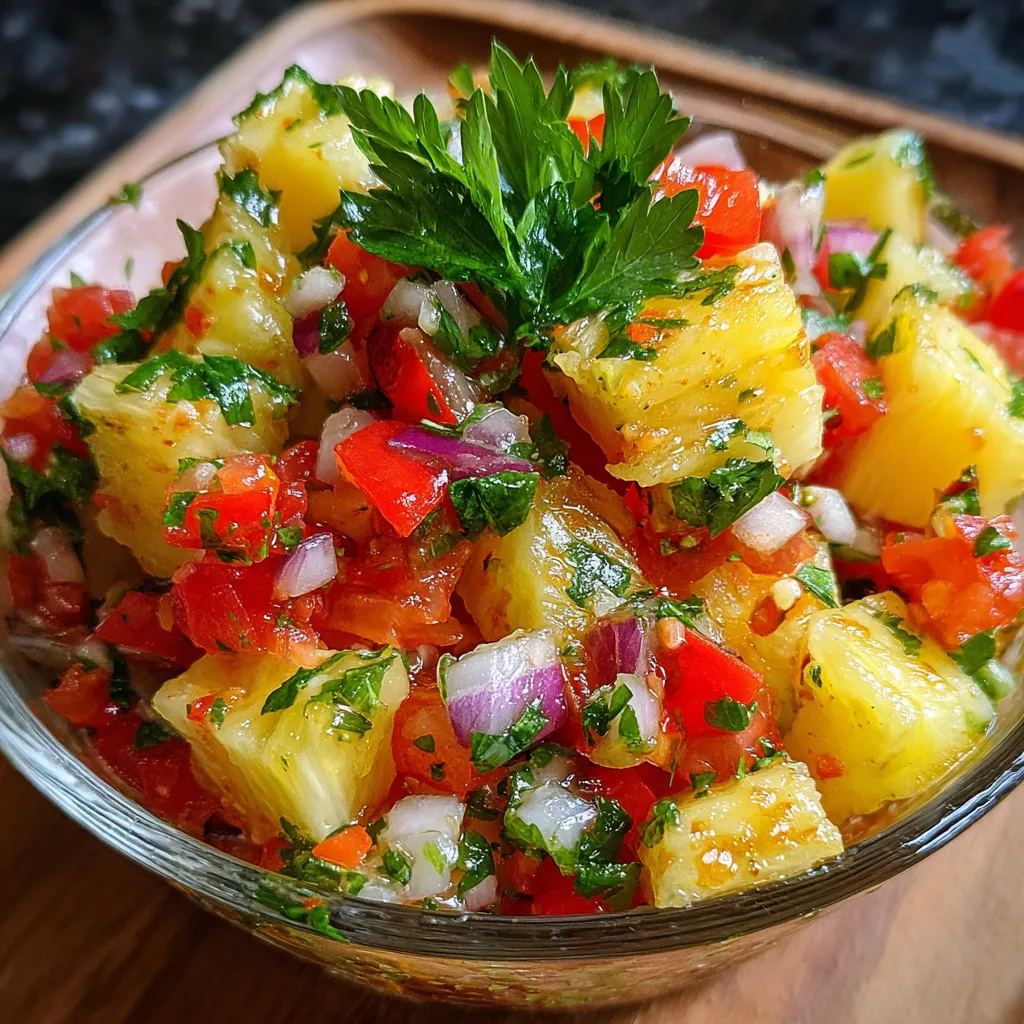 Fresh Pineapple Pico de Gallo with Cilantro and Jalapeño Heat - tertiary view