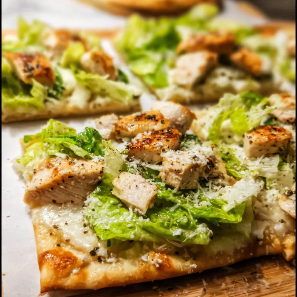 Chicken Caesar Flatbread - Ultimate Crispy Roman-Inspired Pizza Experience - secondary view