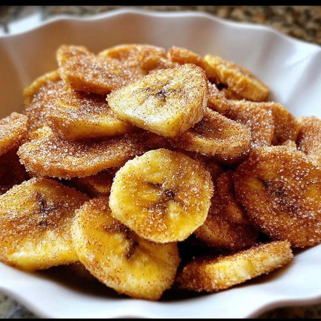 Ultimate Cinnamon Sugar Air Fryer Banana Chips with Perfect Crispy Texture - secondary view