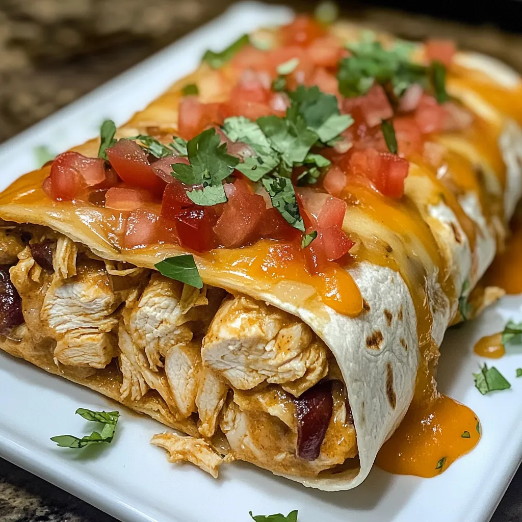 Ultimate Seven Layer Chicken Burritos with Seasoned Protein and Fresh Toppings - tertiary view