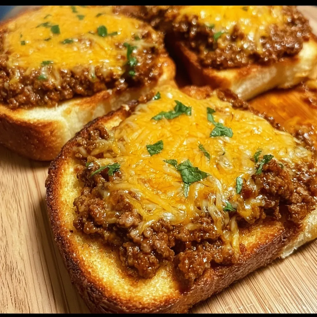 Ultimate Texas Toast Sloppy Joes with Rich Tangy Meat Sauce - main view