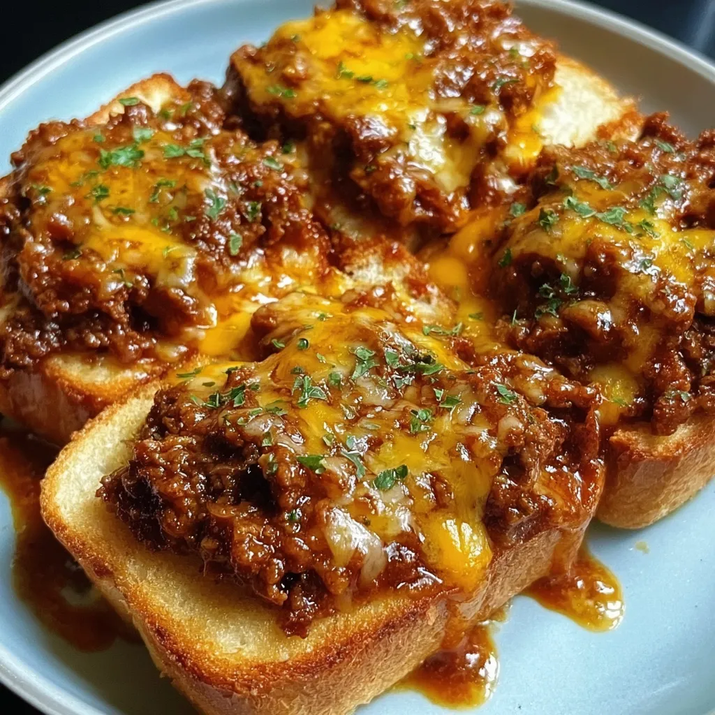 Ultimate Texas Toast Sloppy Joes with Rich Tangy Meat Sauce - tertiary view