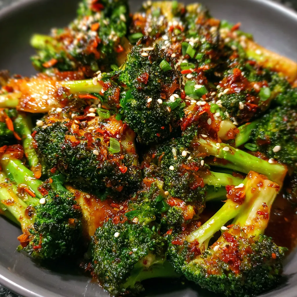 Korean Gochujang Roasted Broccoli with Sesame and Scallions - secondary view