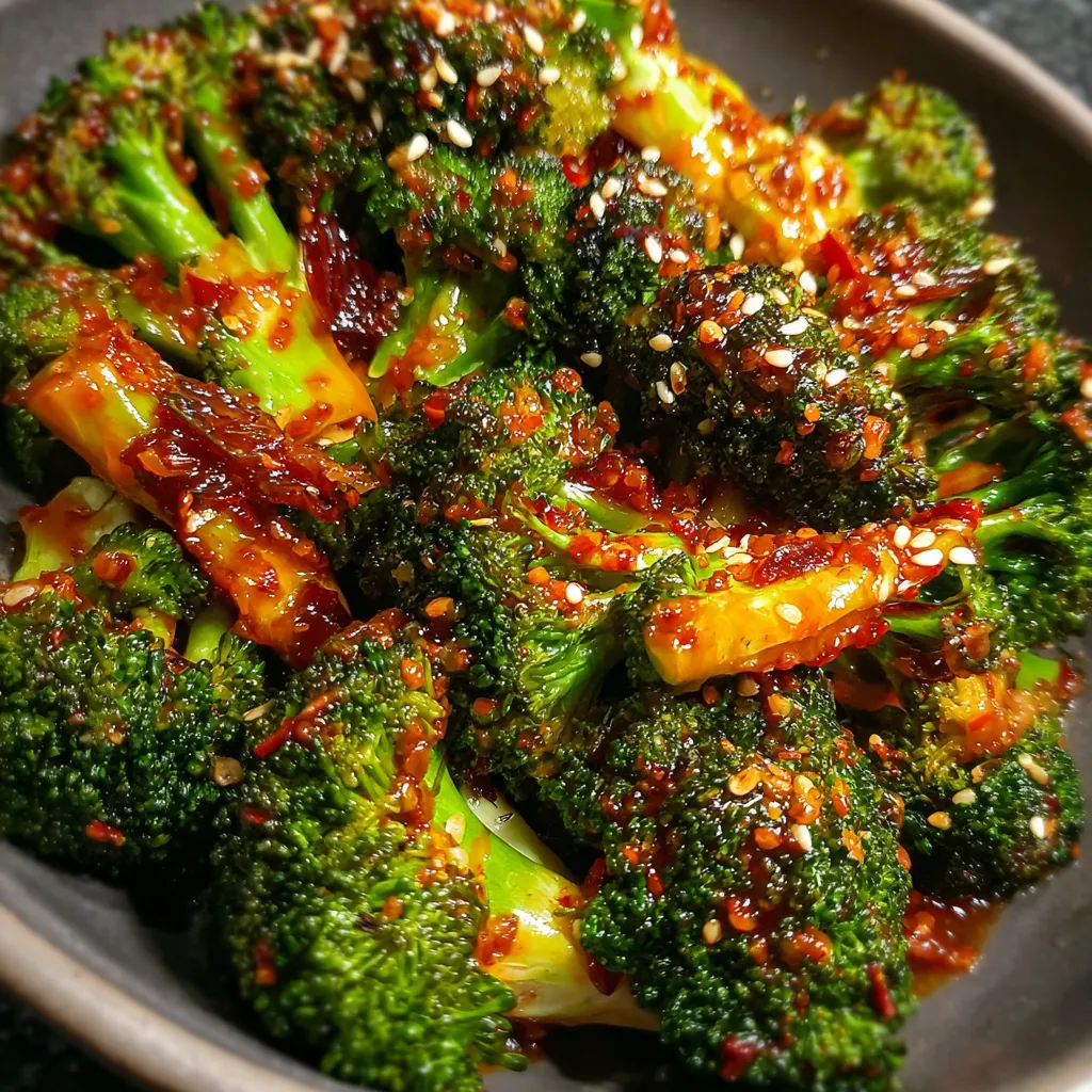Korean Gochujang Roasted Broccoli with Sesame and Scallions - tertiary view