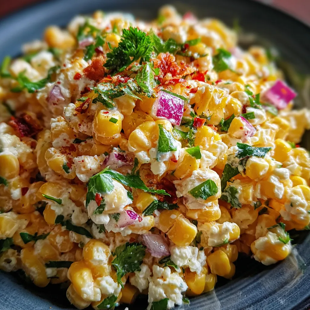 Addictive Crack Corn Salad with Creamy Ranch Dressing and Crispy Bacon - main view