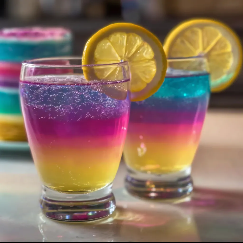 Ultimate Rainbow Layered Cocktails with Perfect Color Gradient and Fruity Flavors - tertiary view