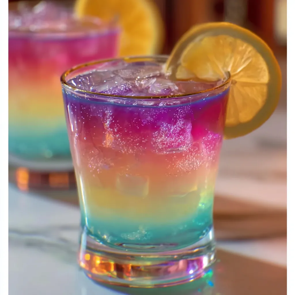 Ultimate Rainbow Layered Cocktails with Perfect Color Gradient and Fruity Flavors - main view