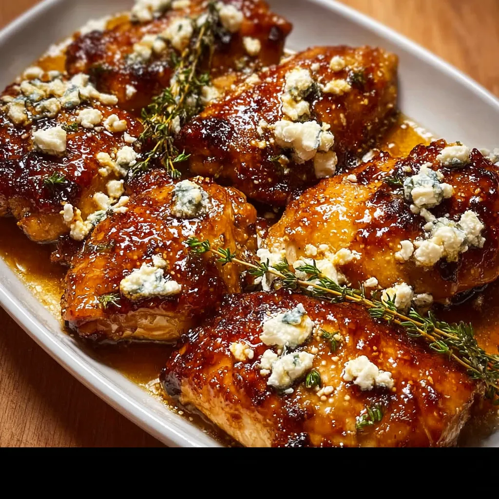 Crispy Hot Honey Glazed Feta-Crusted Chicken Pieces with Mediterranean Herb Arrangement - main view