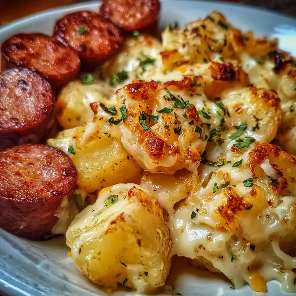 Ultimate Cheesy Ranch Potatoes and Smoked Sausage One-Pan Comfort Dinner Skillet - tertiary view