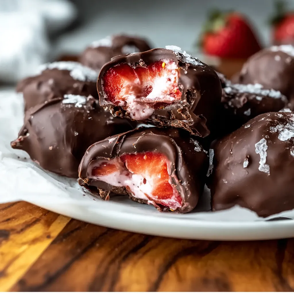 Gourmet Dark Chocolate Covered Strawberries with Elegant Drizzle and Toppings - secondary view