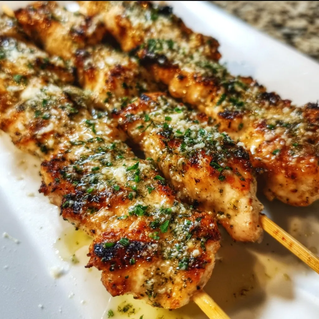 Ultimate Ranch Garlic Parmesan Chicken Skewers with Crispy Herb Coating - tertiary view
