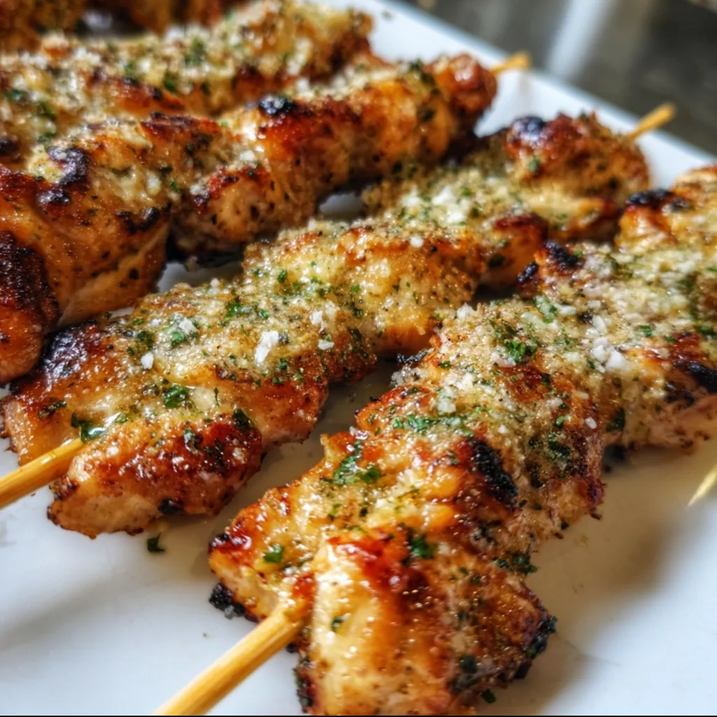 Ultimate Ranch Garlic Parmesan Chicken Skewers with Crispy Herb Coating - secondary view