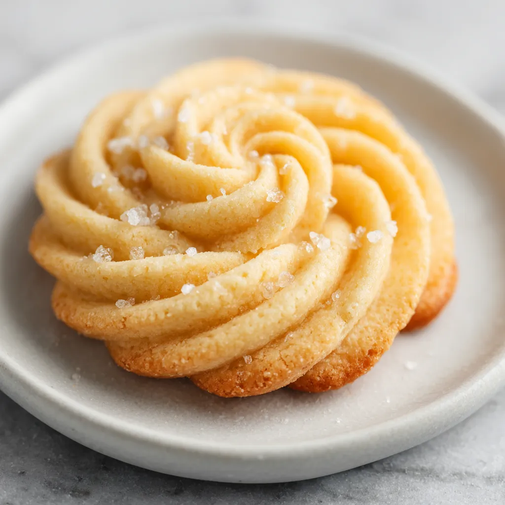 Classic Italian Butter Cookies with Vanilla Buttercream Frosting and Festive Holiday Sprinkles - secondary view