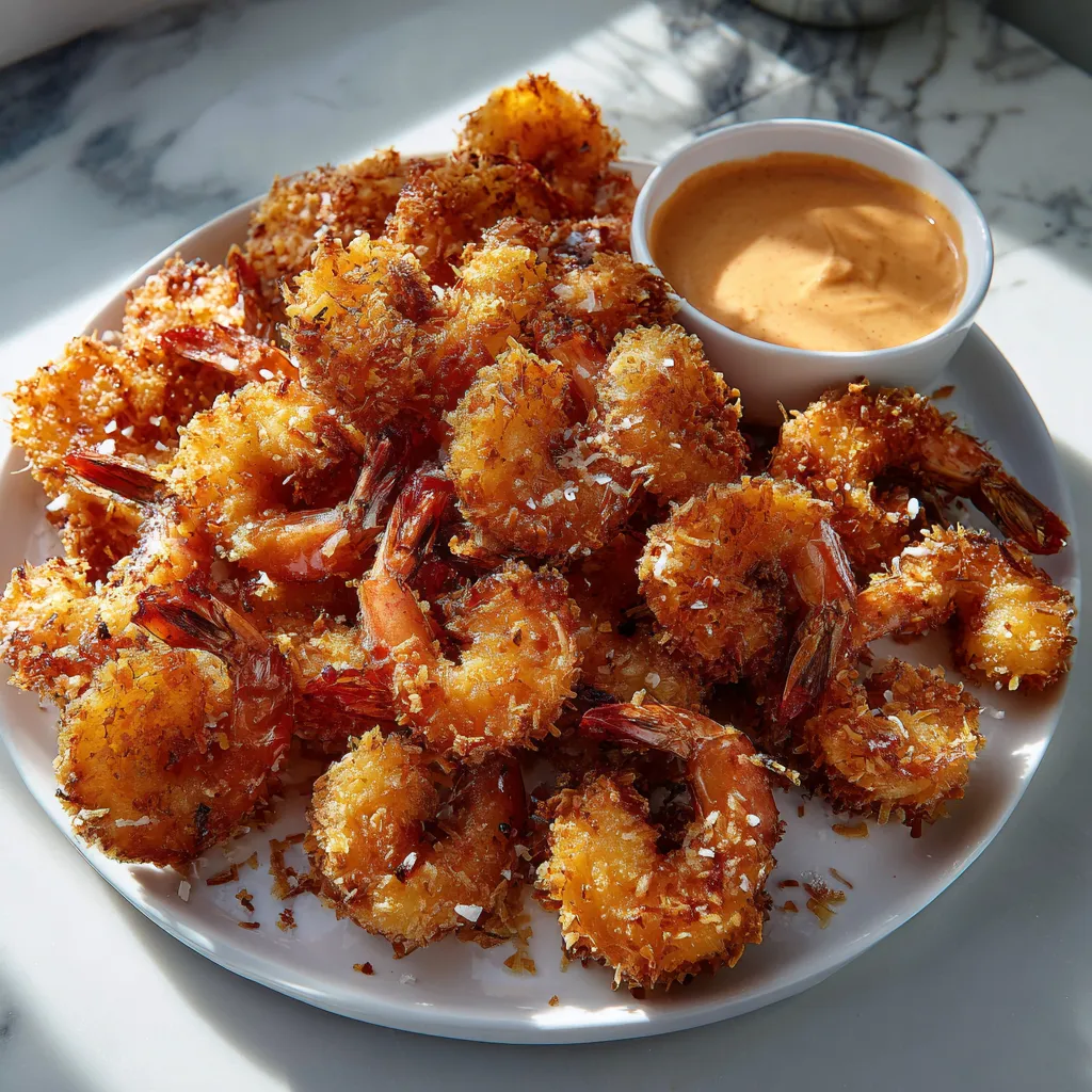 Crispy Coconut Shrimp with Sweet Chili Mayo - Restaurant-Style Pan-Fried Perfection - tertiary view
