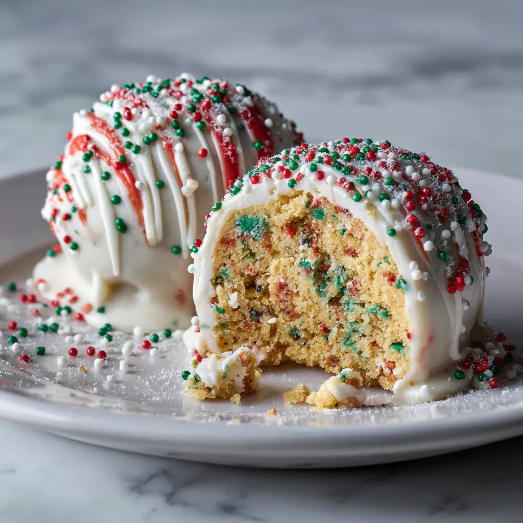 Little Debbies Christmas Tree Cake Truffles - No-Bake Holiday Dessert with Cream Cheese and White Chocolate Coating - secondary view