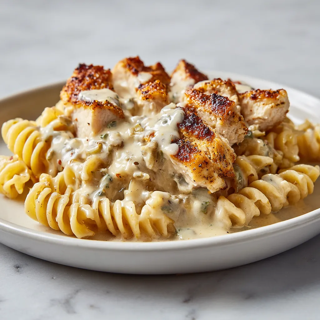 Ultimate Cajun Cream Cheese Chicken Pasta Bake with Bacon and Three Cheese Blend - secondary view