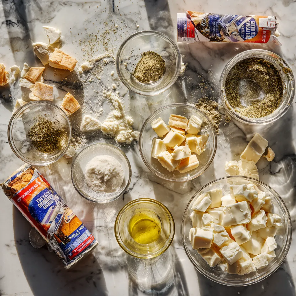 Pillsbury Biscuit Garlic Butter Cheese Bombs with Gooey Mozzarella Center - Easy Homemade Appetizer Recipe - tertiary view