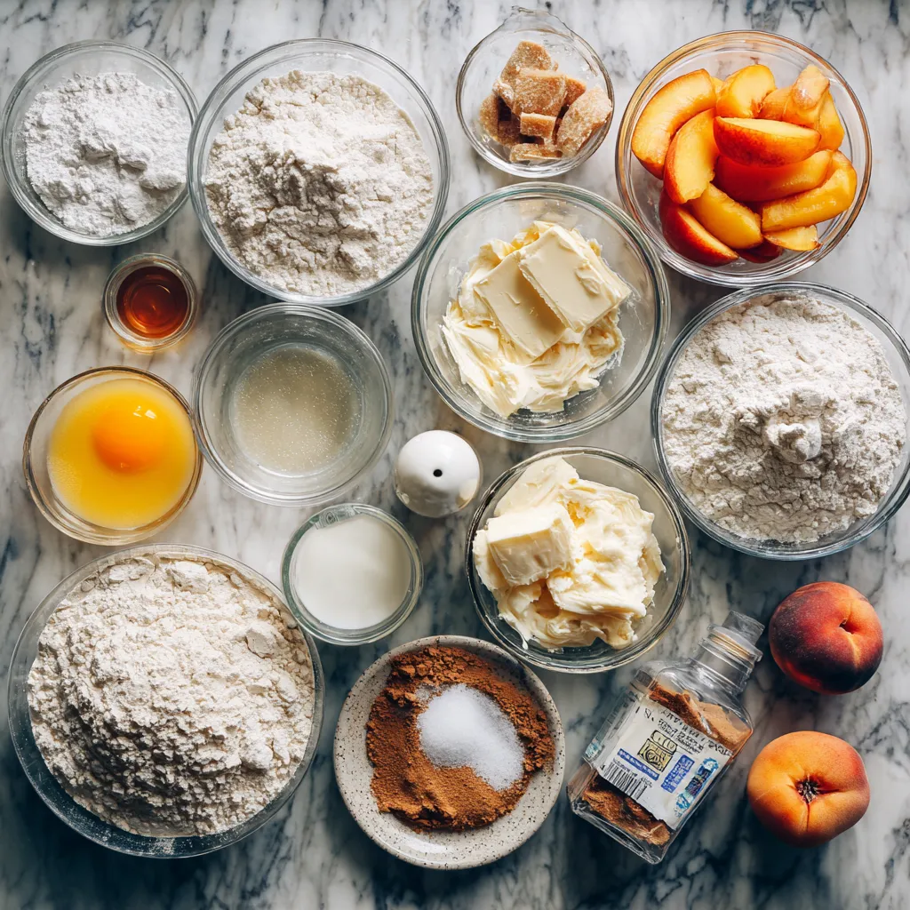 Peach Cobbler Pound Cake Twinkies with Sweet Cream Filling and Fresh Peaches - tertiary view