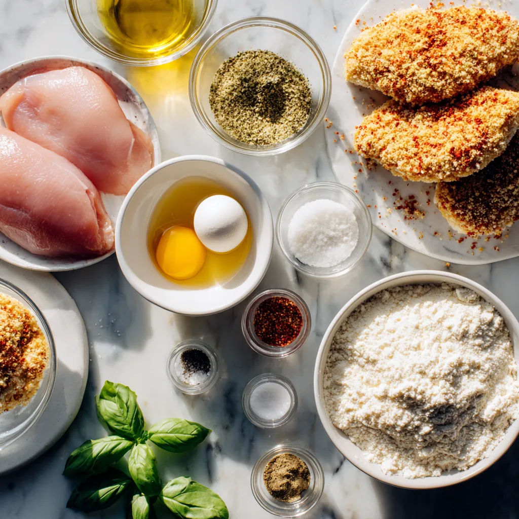 Ultimate Crispy Mozzarella-Stuffed Golden Breaded Chicken Cutlets with Italian Herbs and Stretchy Cheese Center - tertiary view
