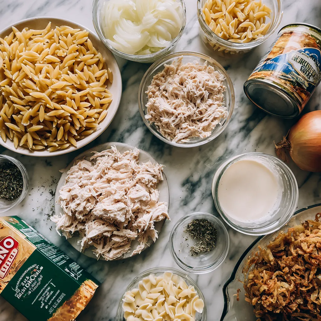 Ultimate Creamy Baked Chicken and Rice Casserole with Three Cheese Blend and Garlic Herb Seasoning - tertiary view