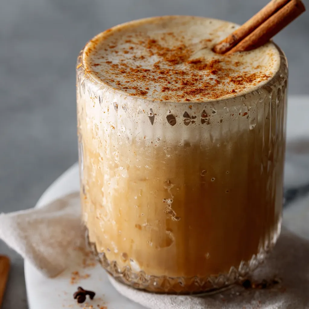 Homemade Pumpkin Spice Iced Latte with Cold Brew and Creamy Foam - Better Than Coffee Shop Quality - tertiary view
