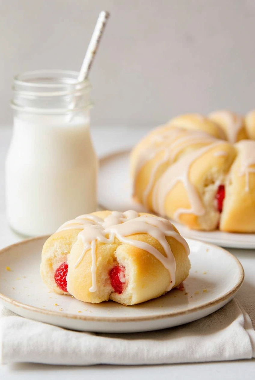 Vegan Strawberry Sweet Rolls